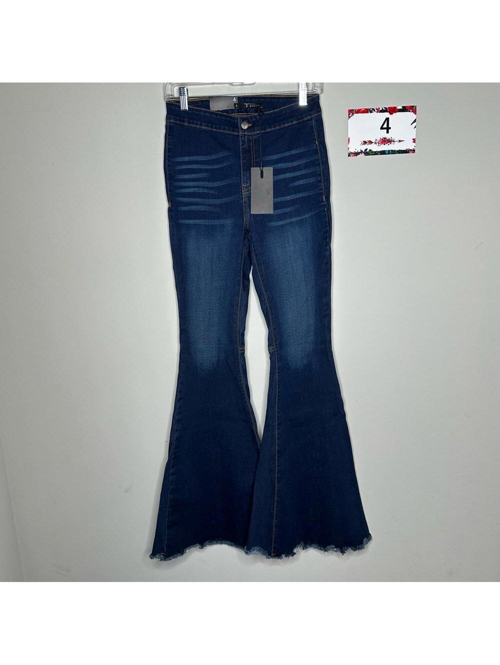 L&B size 4 Extreme Flare Jeans - medium wash  denim